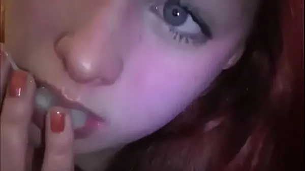 Show Married redhead playing with cum in her mouth total Movies