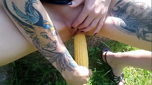 Show Lucy Ravenblood fucking pussy with corn in public total Movies