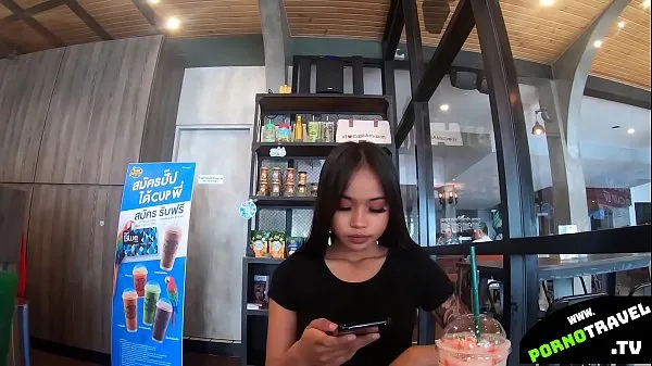 Vis totalt Drinking caffe with young Thai Girl filmer