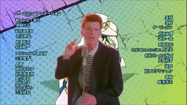 Mostrar Te acaban de rodar en Morio (Jojo Bizarre adventure x Rick Astley películas en total