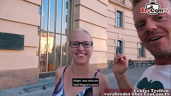 Show German single girl next door tries real public blind date and gets fucked total Movies